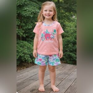 🌙 B134 Pink and Floral 3 piece set